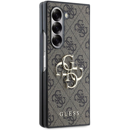 Capa para Samsung Galaxy Z Fold6 F956, Guess, Logo Metal 4G, Castanho