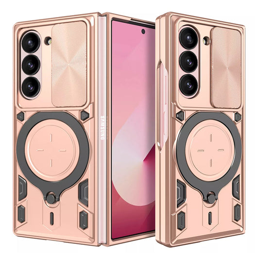 Capa para Samsung Galaxy Z Fold6 F956, Techsuit, CamGuard Pro, Rosa Dourado