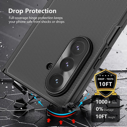 Capa para Samsung Galaxy Z Fold7 F966, Nillkin, Super Frosted Shield, Preta