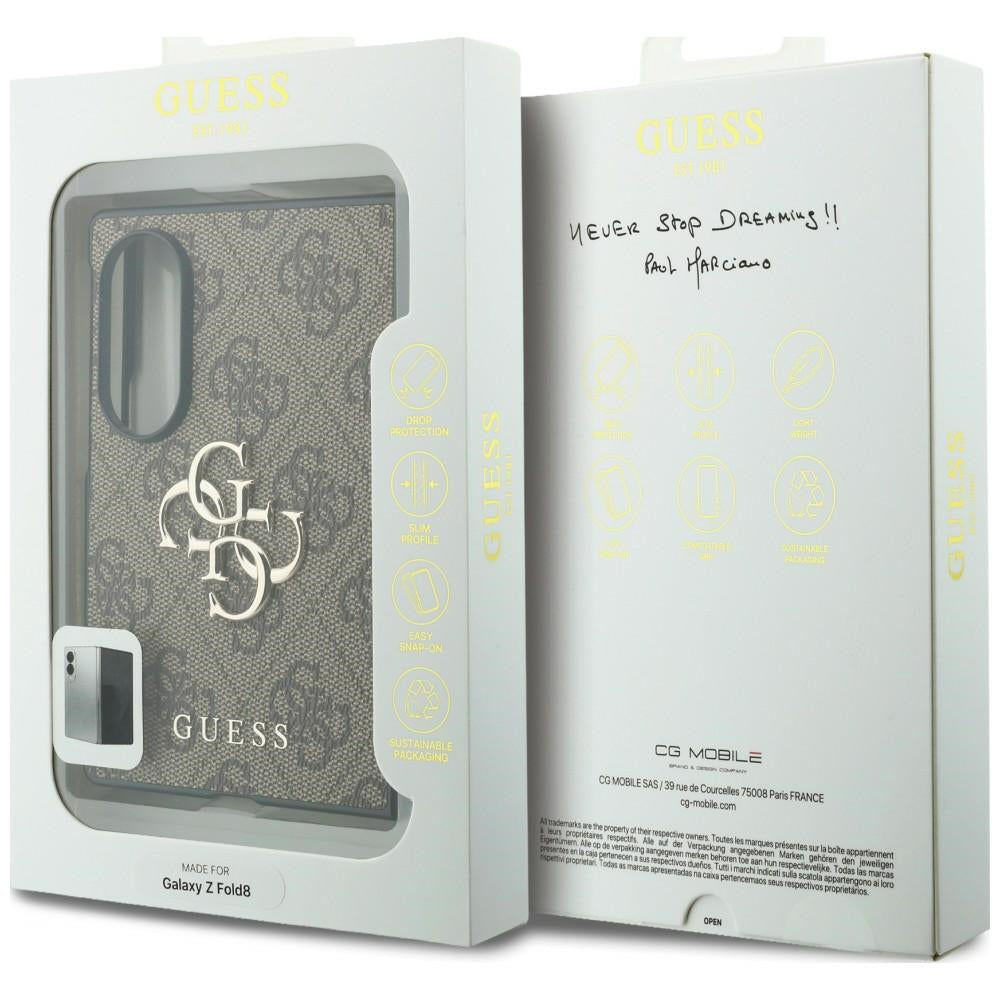 Capa para Samsung Galaxy Z Fold8 F971, Guess, 4G Big Logo, Castanha