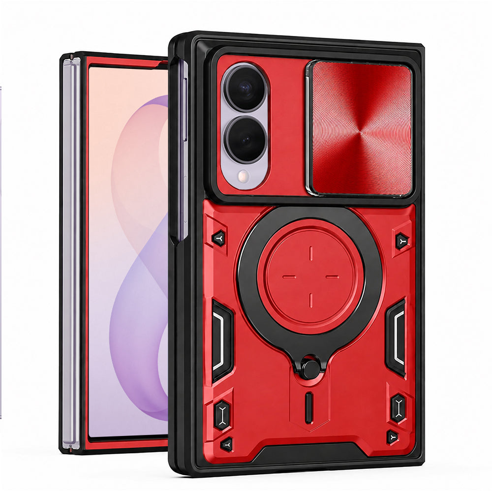Capa para Samsung Galaxy Z Fold8 F971, Techsuit, CamGuard Pro, Vermelha
