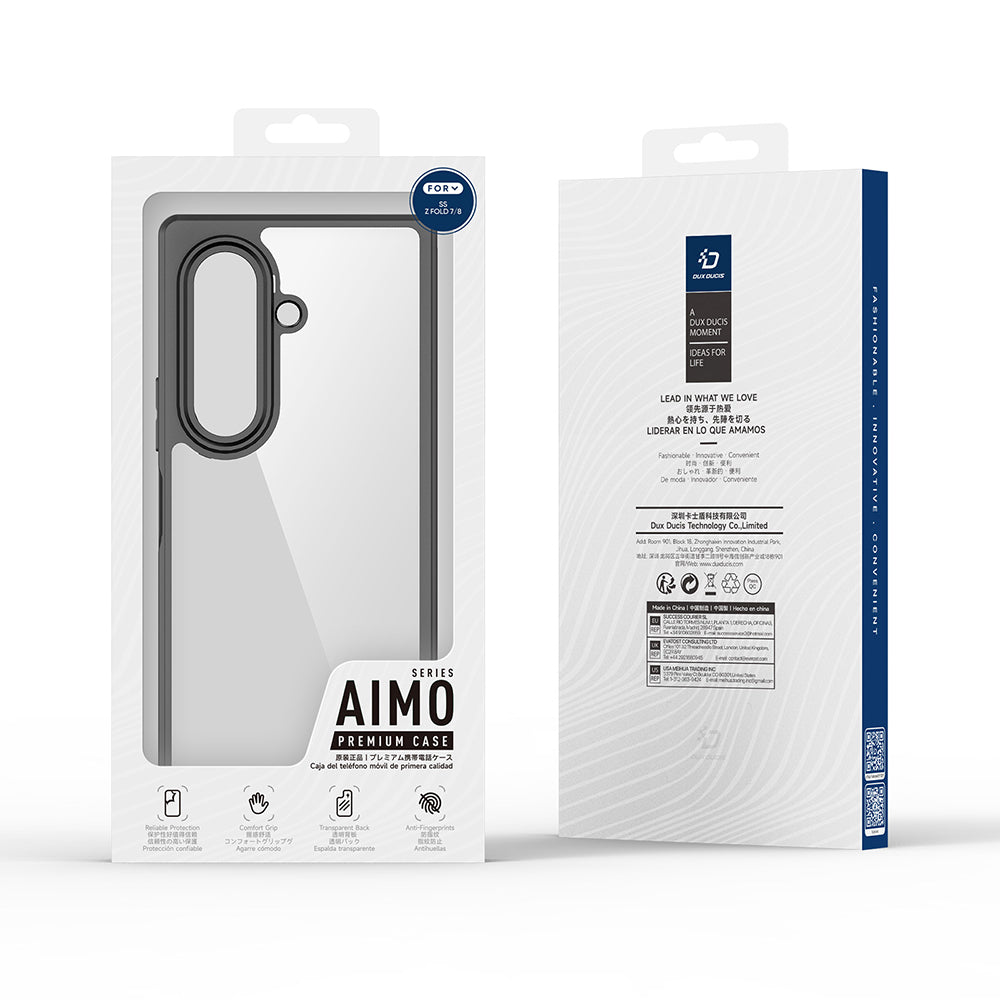 Capa para Samsung Galaxy Z Fold8 Ultra F976, DUX DUCIS, Aimo, Preta