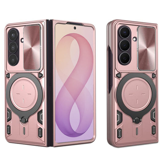 Capa para Samsung Galaxy Z Fold8 Ultra F976 / Z Fold7 F966, Techsuit, CamGuard Pro, Rosa Dourado