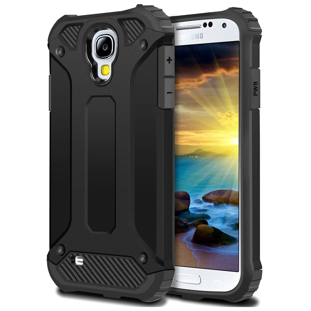 Capa para Samsung I9500 Galaxy S4, Techsuit, Hybrid Armor, Preta