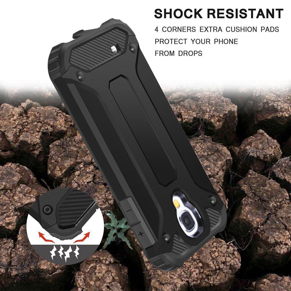 Capa para Samsung I9500 Galaxy S4, Techsuit, Hybrid Armor, Preta