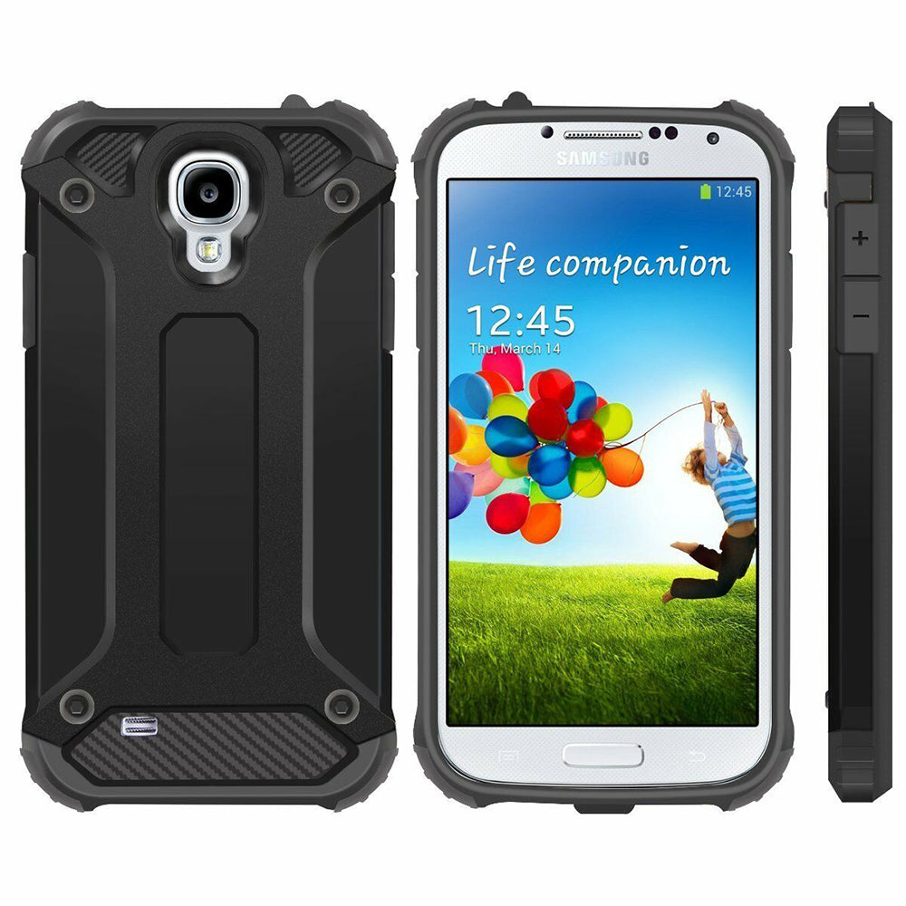 Capa para Samsung I9500 Galaxy S4, Techsuit, Hybrid Armor, Preta