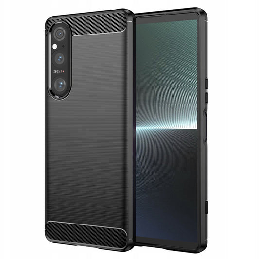 Capa para Sony Xperia 1 V, Techsuit, Carbono, Preta