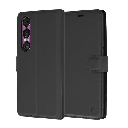 Capa para Sony Xperia 1 VI, Techsuit, Leather Folio, Preta