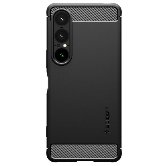Capa para Sony Xperia 1 VII, Spigen, Rugged Armor, Preta Mate