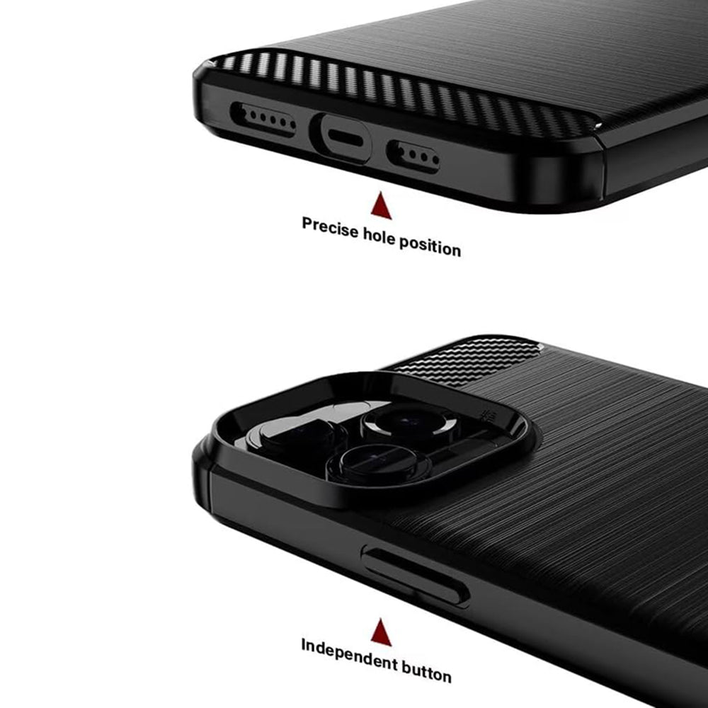 Capa para Sony Xperia 1 VIII, Techsuit, Carbono, Preta
