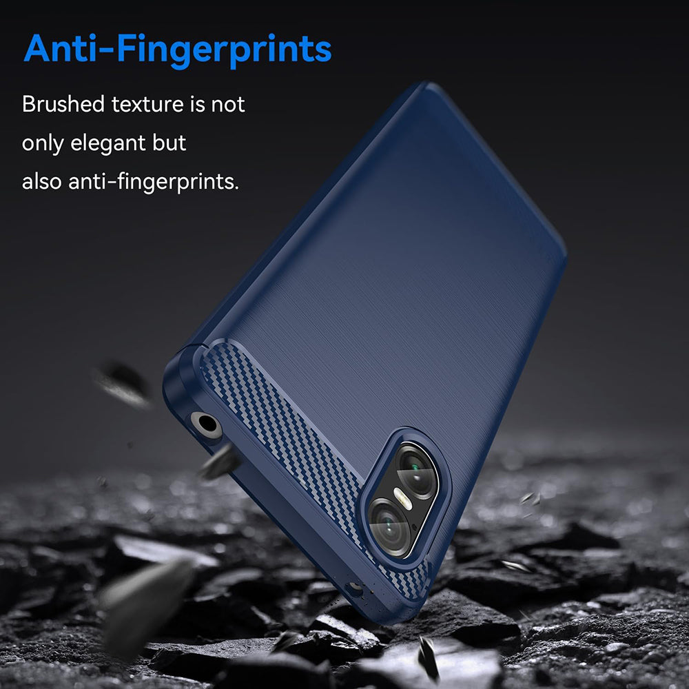 Capa para Sony Xperia 10 VI, Techsuit, Carbono, Preta