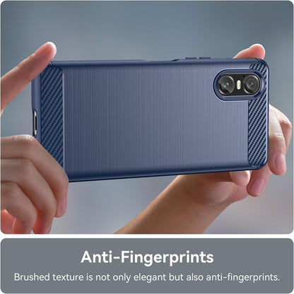 Capa para Sony Xperia 10 VI, Techsuit, Carbono, Preta