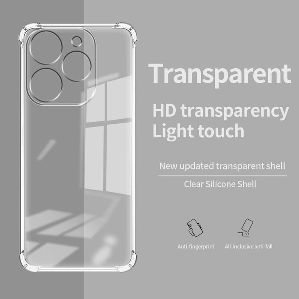 Case for Tecno Spark 20 Pro, Techsuit, Shockproof Clear, Transparent