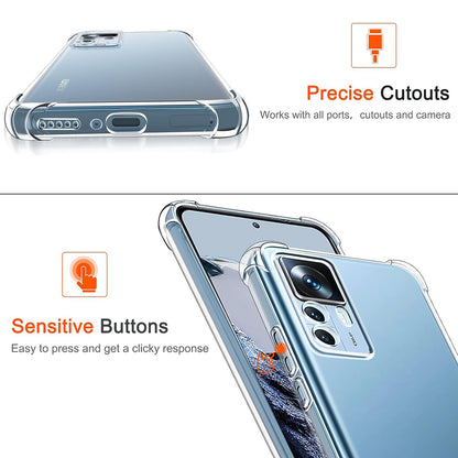 Capa para Xiaomi 12T / 12T Pro, Techsuit, Shockproof Clear, Transparente