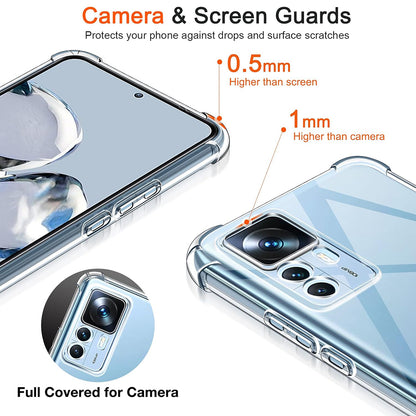 Capa para Xiaomi 12T / 12T Pro, Techsuit, Shockproof Clear, Transparente