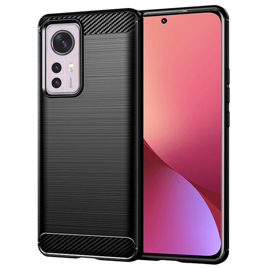Capa para Xiaomi 12X / 12, Techsuit, Carbono, Preta