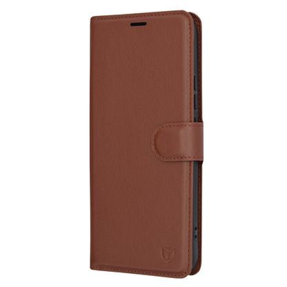 Capa para Xiaomi 14 Pro, Techsuit, Leather Folio, Castanha