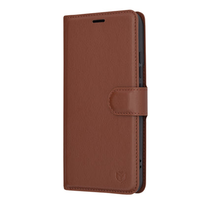 Capa para Xiaomi 14, Techsuit, Leather Folio, Castanha