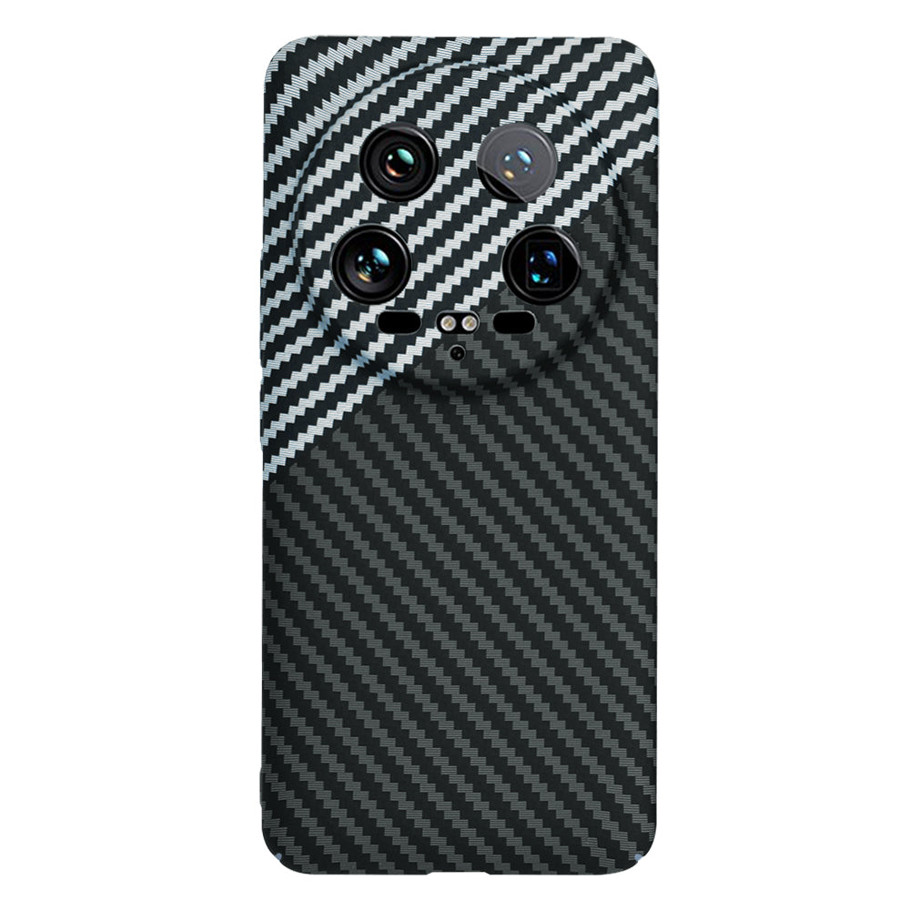 Capa para Xiaomi 14 Ultra, Techsuit, Carbonite FiberShell, Preto Cinzento
