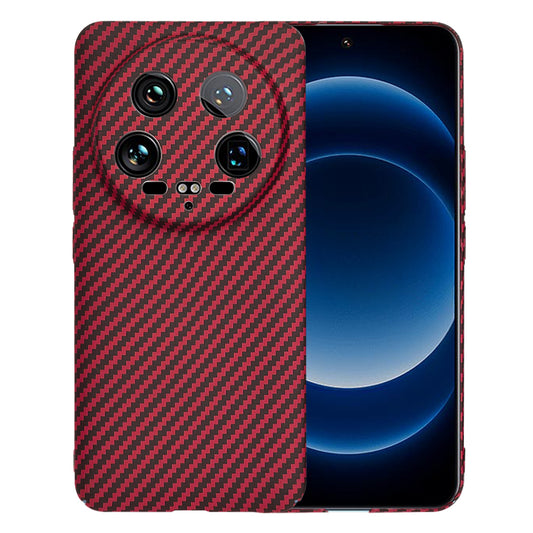 Capa para Xiaomi 14 Ultra, Techsuit, Carbonite FiberShell, Vermelha