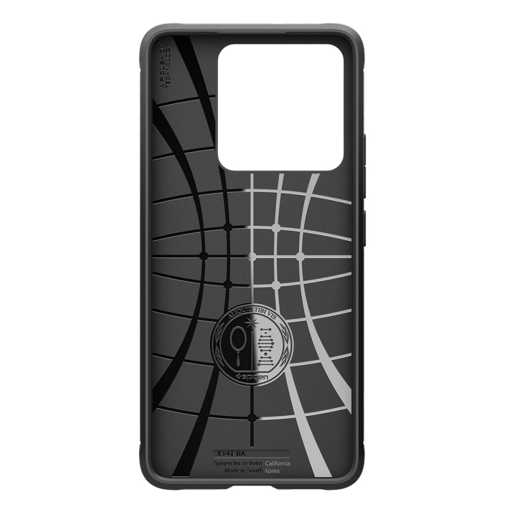 Capa para Xiaomi 14T Pro, Spigen, Rugged Armour, Preto ACS08858 