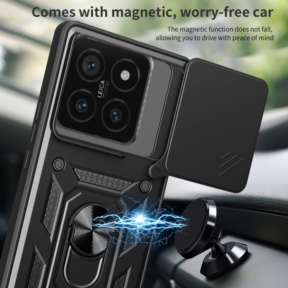 Capa para Xiaomi 14T Pro, Techsuit, CamShield, Preta