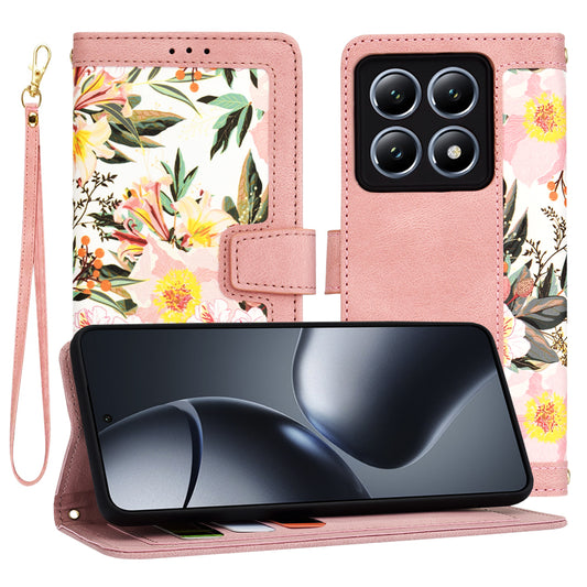 Capa para Xiaomi 14T Pro, Techsuit, FlipCraft, Rosa