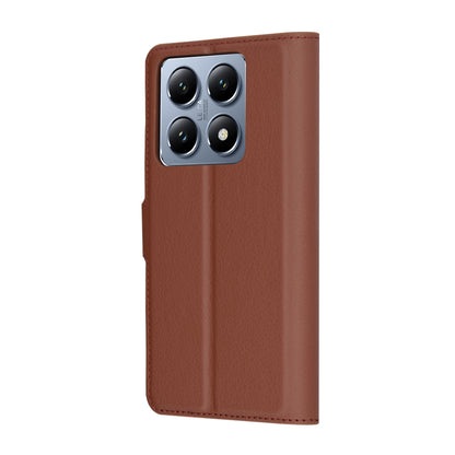 Capa para Xiaomi 14T Pro, Techsuit, Leather Folio, Castanha