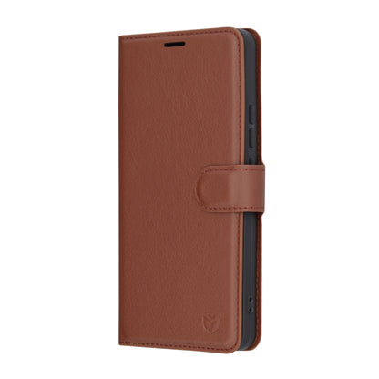 Capa para Xiaomi 14T Pro, Techsuit, Leather Folio, Castanha