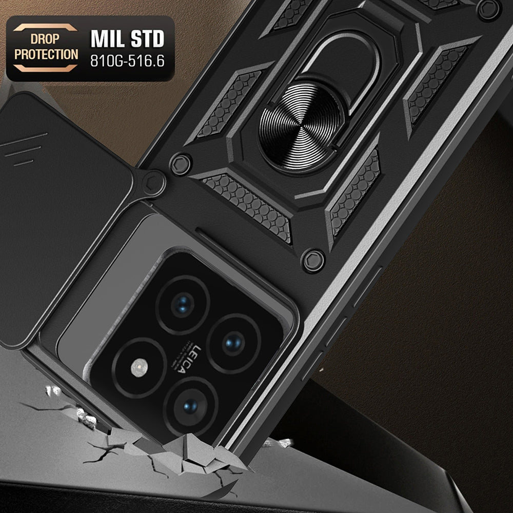 Capa para Xiaomi 14T, Techsuit, CamShield, Preta