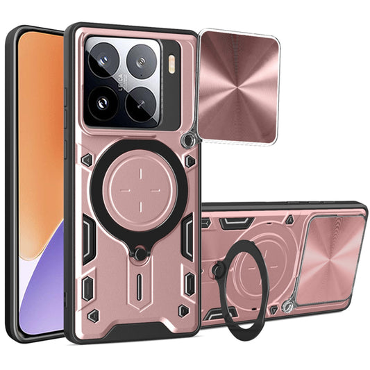 Capa para Xiaomi 15, Techsuit, CamGuard Pro, Rosa Dourado