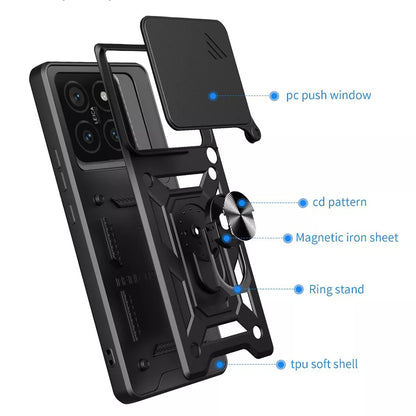 Capa para Xiaomi 15, Techsuit, CamShield, Preta