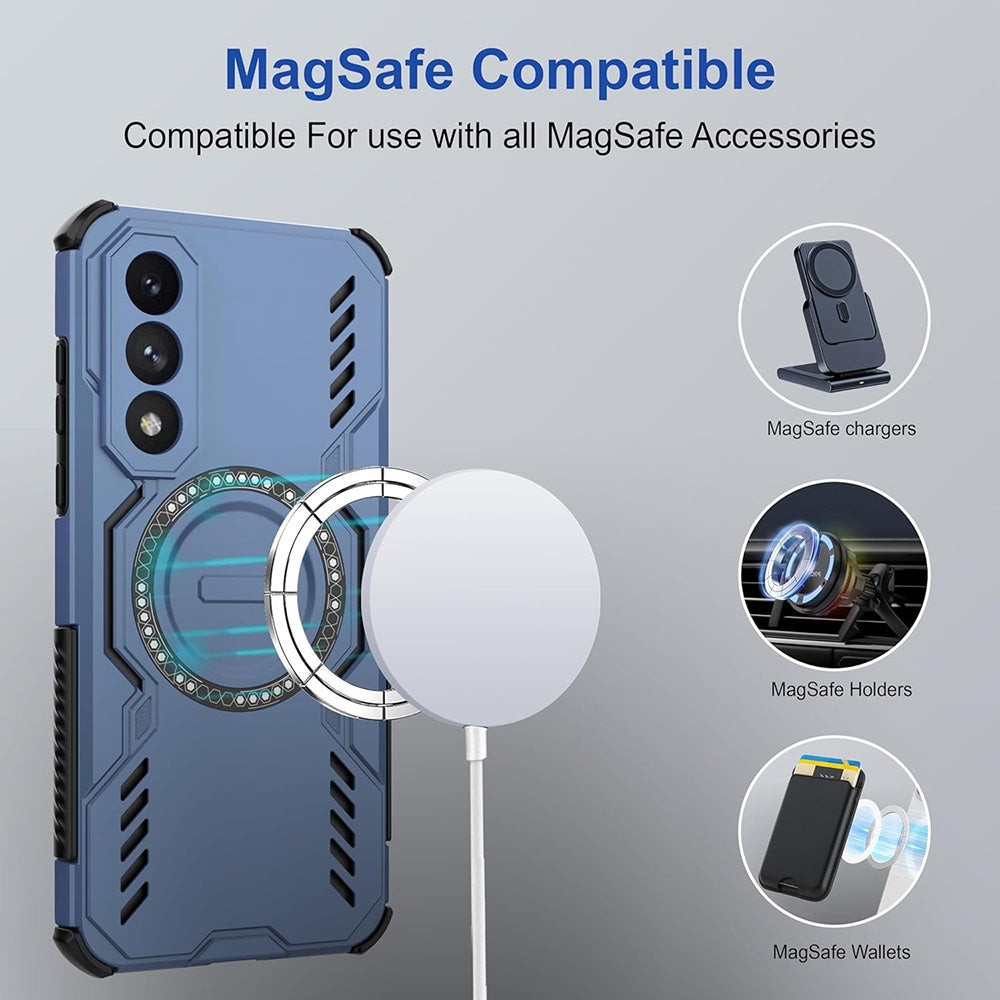 Capa MagSafe para Xiaomi 15T Pro, Techsuit, ArmorMag, Azul