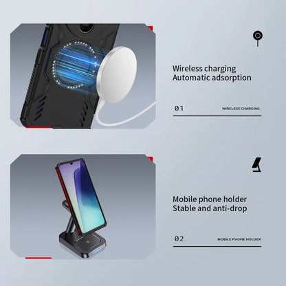Capa MagSafe para Xiaomi 15T Pro, Techsuit, ArmorMag, Azul