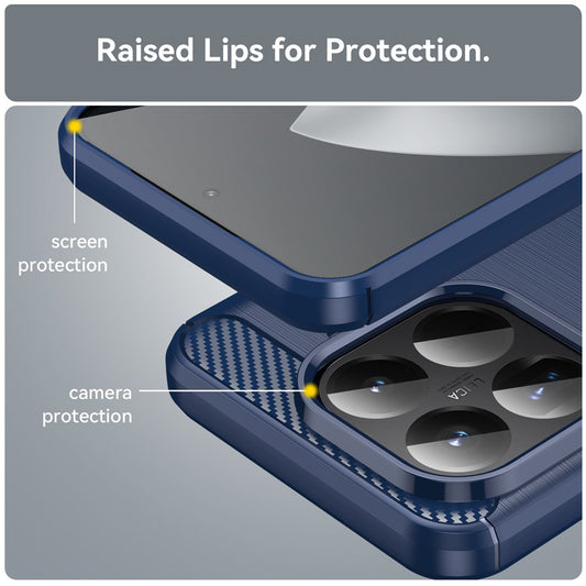 Capa para Xiaomi 15T Pro, Techsuit, Carbono, Azul