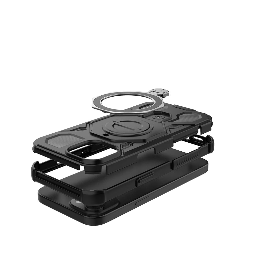 Capa para Xiaomi 15T Pro, Techsuit, Carbon Shield Pro, Preto Claro