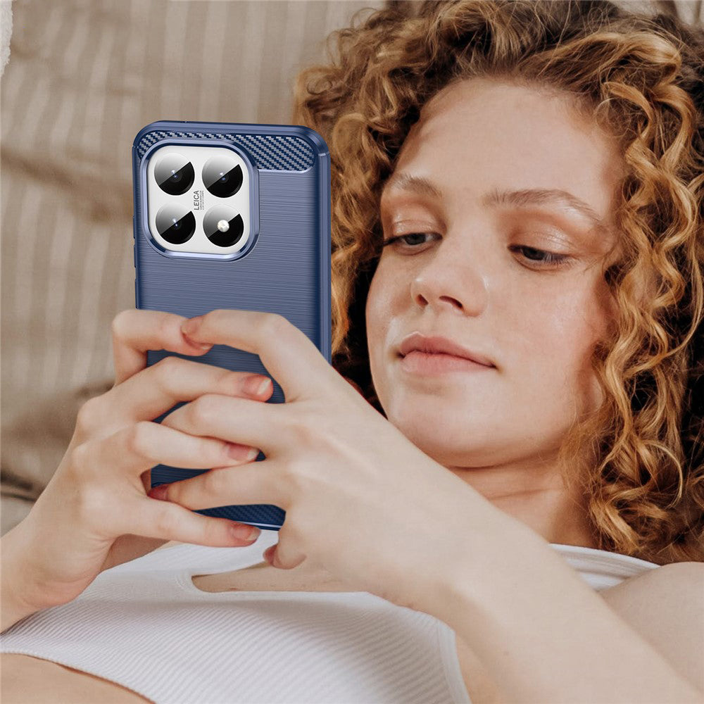 Capa para Xiaomi 15T, Techsuit, Carbono, Azul