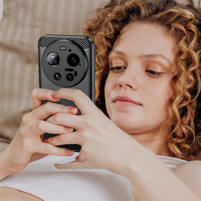 Capa para Xiaomi 17 Ultra, Techsuit, Carbono, Preta