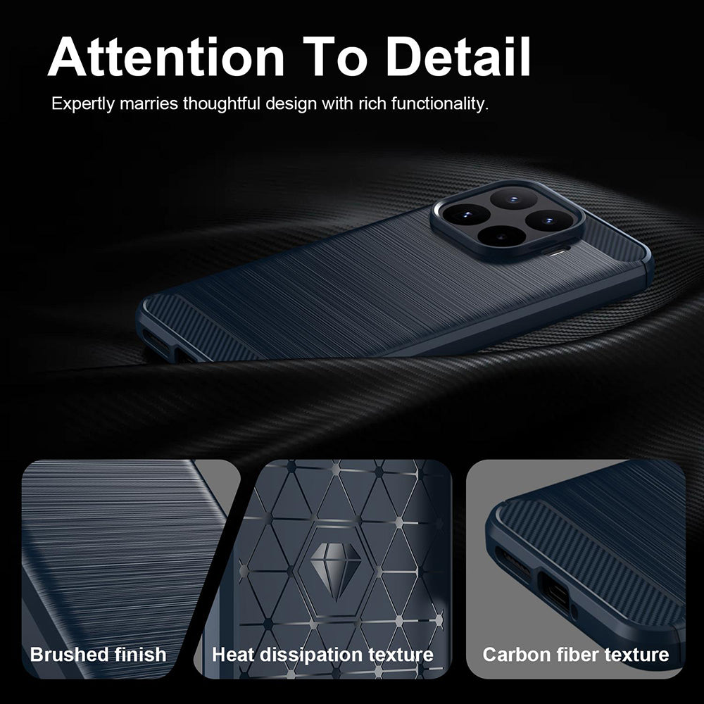 Case for Xiaomi 17T Pro, Techsuit, Carbon, Blue