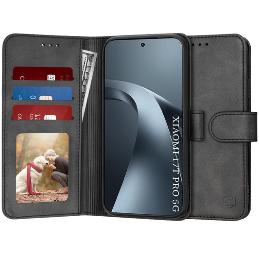 Capa para Xiaomi 17T Pro, Techsuit, Diary Book, Preta