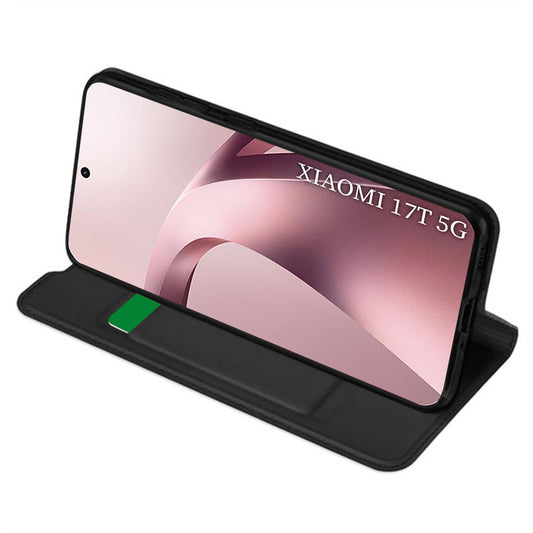 Capa para Xiaomi 17T, Techsuit, Magskin Book, Preta