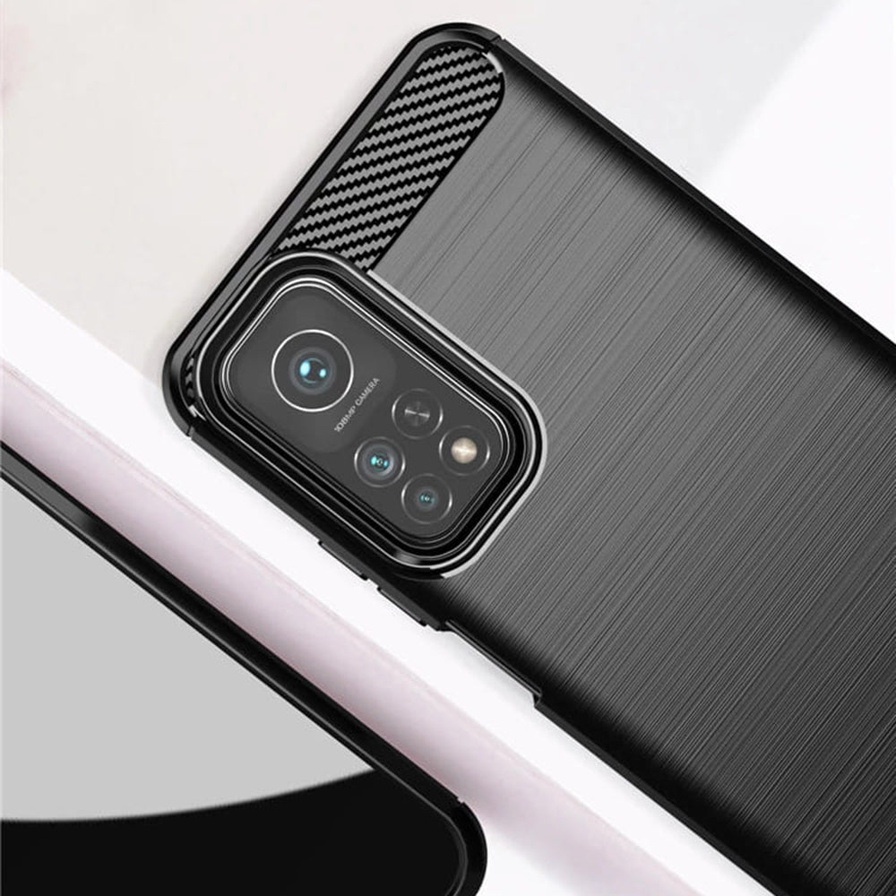 Capa para Xiaomi Mi 10T 5G / 10T Pro 5G, Techsuit, Carbono, Preta