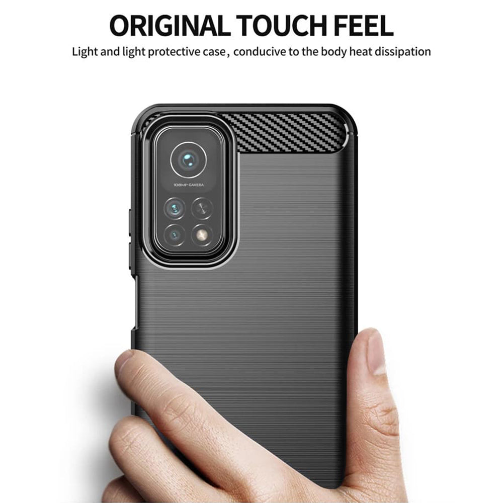 Capa para Xiaomi Mi 10T 5G / 10T Pro 5G, Techsuit, Carbono, Preta