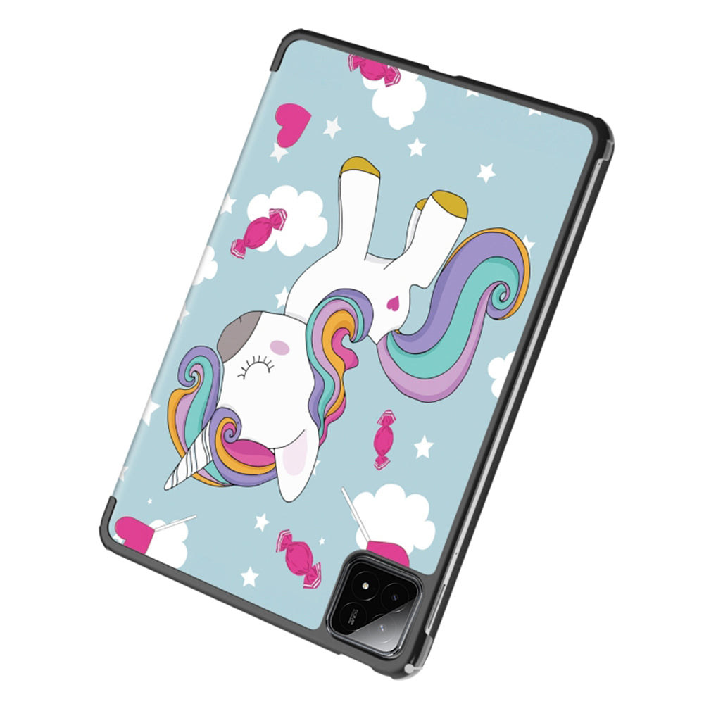 Capa para Xiaomi Pad 6S Pro 12.4, Techsuit, FoldPro Unicorn, Multicolor