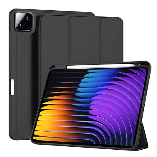 Capa para Xiaomi Pad 7 / 7 Pro, Techsuit, Flex Trifold, Preta