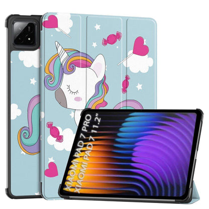 Capa para Xiaomi Pad 7 / 7 Pro, Techsuit, FoldPro Unicorn, Multicolor