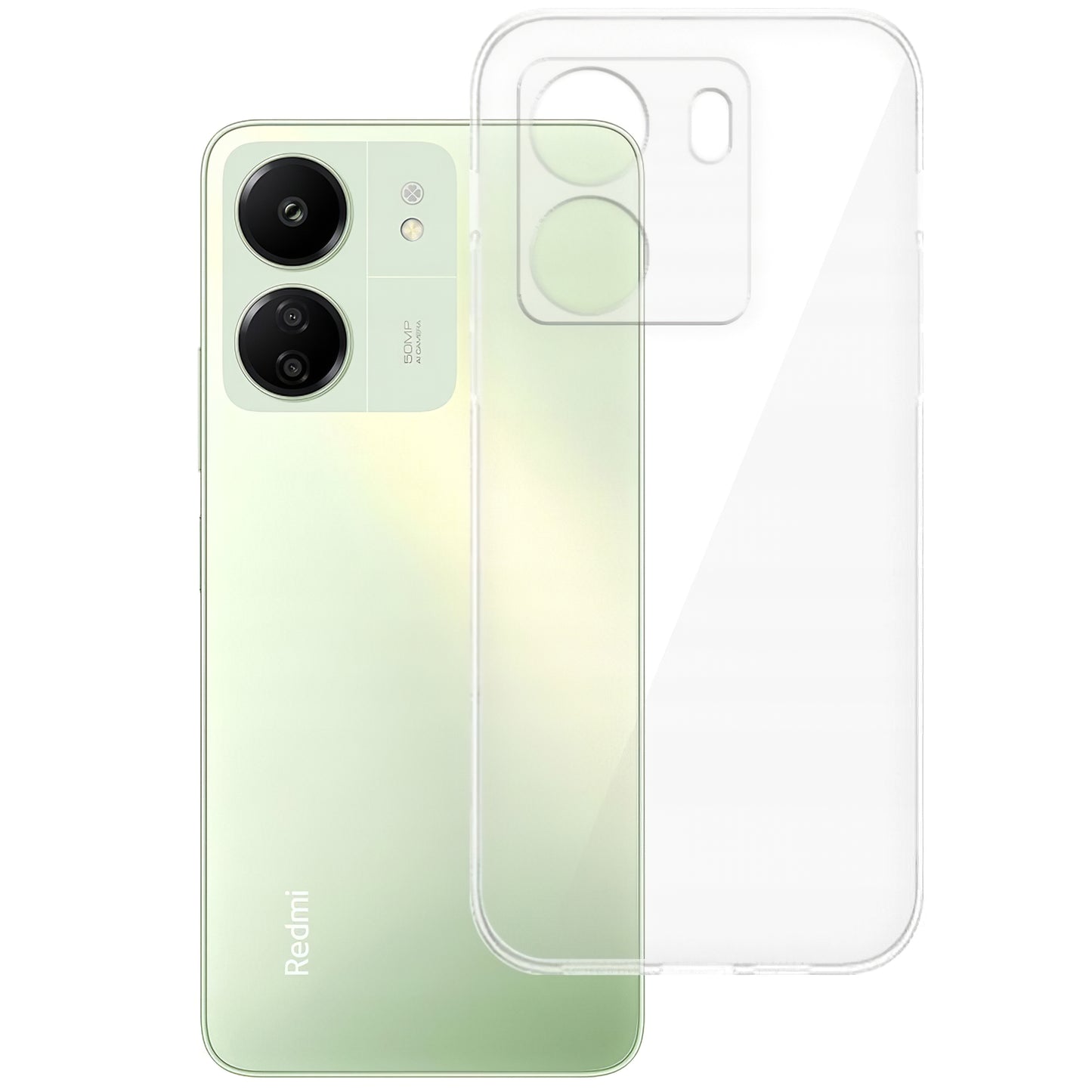 Capa para Xiaomi Poco C65 / Redmi 13C, Tech-Protect, Flexair+, Transparente 