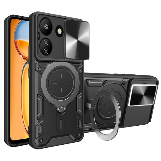 Capa para Xiaomi Poco C65 / Redmi 13C, Techsuit, CamGuard Pro, Preta