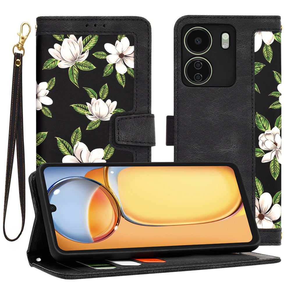 Capa para Xiaomi Poco C65 / Redmi 13C, Techsuit, FlipCraft, Preta