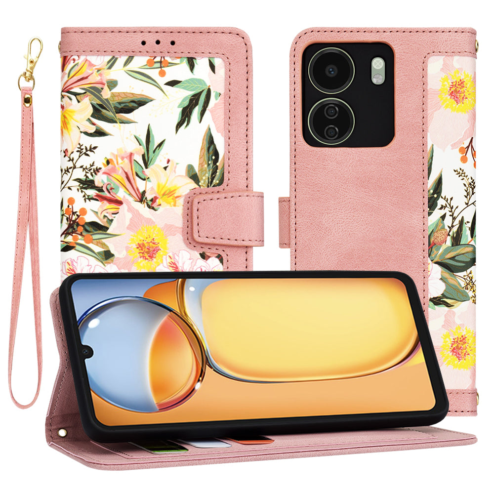 Capa para Xiaomi Poco C65 / Redmi 13C, Techsuit, FlipCraft, Rosa